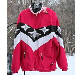 Vintage Bogner Fire + Ice Goan Thylmann Husky Sled Dog Ski Jacket Red Alpine